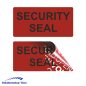 Preview: VOID OPEN rückstandsfreie Sicherheitsetiketten "SECURITY SEAL" auf Rolle - 40 x 20 mm - 1000 Stück - rot